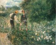 Pierre-Auguste Renoir Picking Flowers Sweden oil painting artist